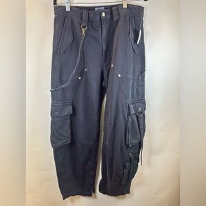 Cult Gaia x Gap Black Barrel Cargo Pants SIZE 10 NEW